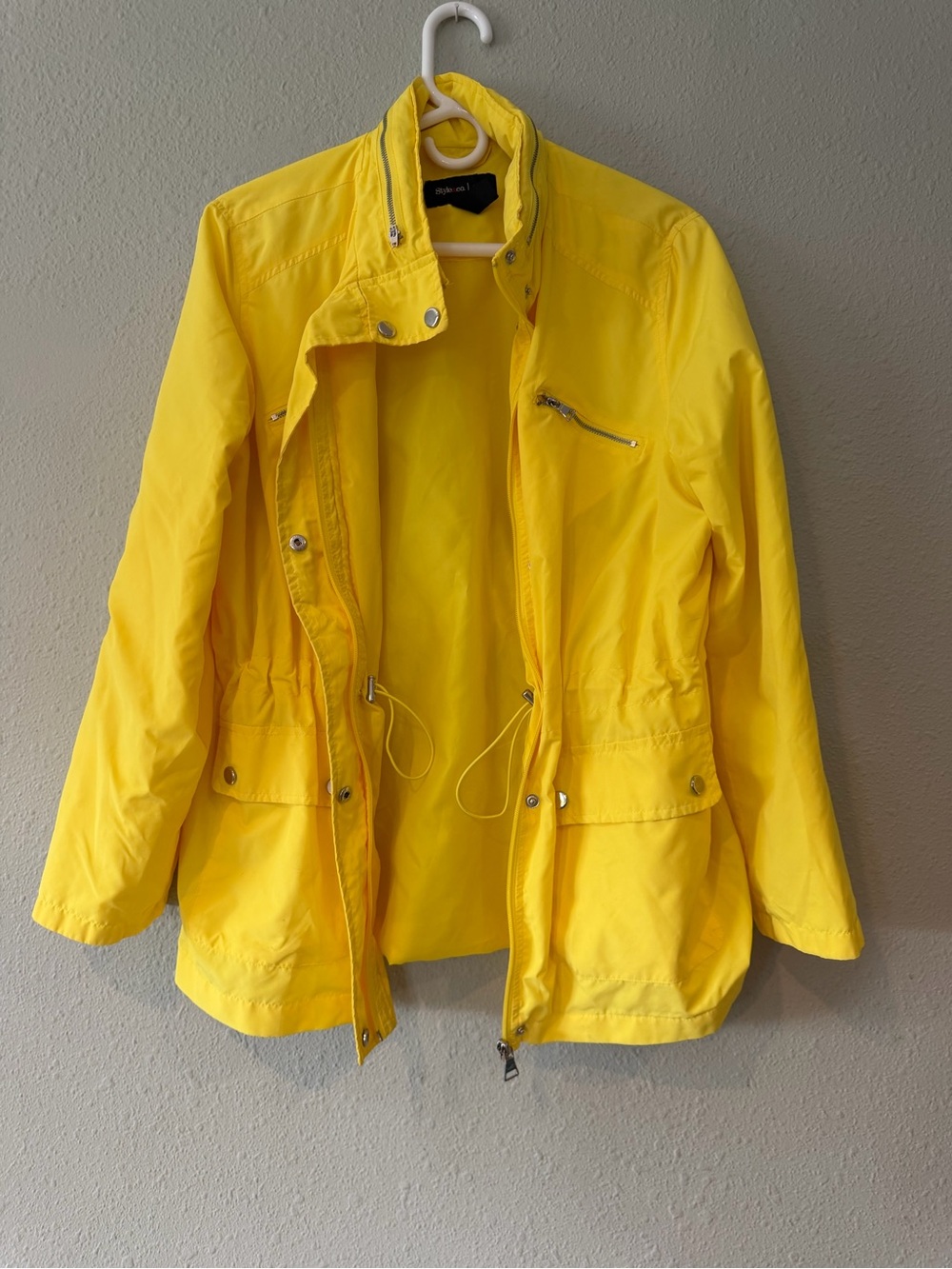 Style & Co. Sunny Yellow Utility Jacket